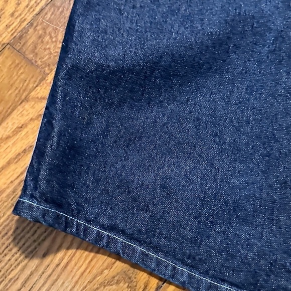 Y2K Moto Blue Denim Maxi Skirt Contrast Embroidery Pocket Womens Plus Size 21/22 - Picture 5 of 16